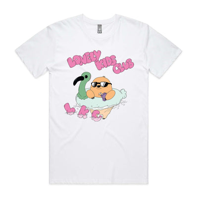 Ibis Floatie Tee by Lonely Kids Club. All clothing from our T-shirts to our shorts and hoodies are ethically made, and printed packed and shipped from Sydney.