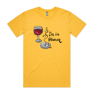 I'm In Heaven Tee by Lonely Kids Club. All clothing from our T-shirts to our shorts and hoodies are ethically made, and printed packed and shipped from Sydney.