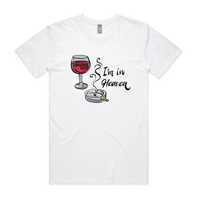 I'm In Heaven Tee by Lonely Kids Club. All clothing from our T-shirts to our shorts and hoodies are ethically made, and printed packed and shipped from Sydney.