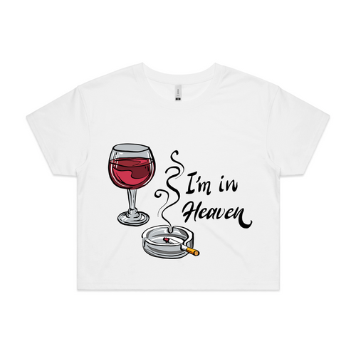 I'm In Heaven Tee by Lonely Kids Club. All clothing from our T-shirts to our shorts and hoodies are ethically made, and printed packed and shipped from Sydney.