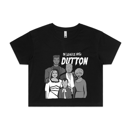 In League With Dutton Tee by Lonely Kids Club. All clothing from our T-shirts to our shorts and hoodies are ethically made, and printed packed and shipped from Sydney.