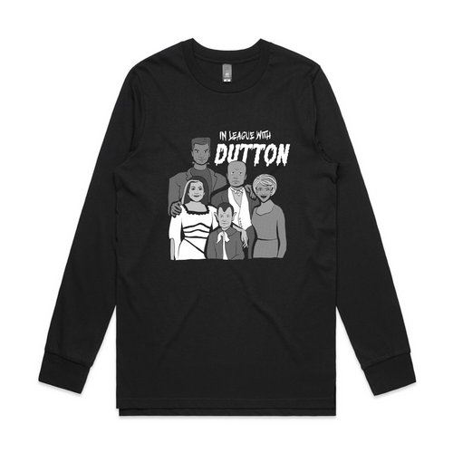 In League With Dutton Tee by Lonely Kids Club. All clothing from our T-shirts to our shorts and hoodies are ethically made, and printed packed and shipped from Sydney.