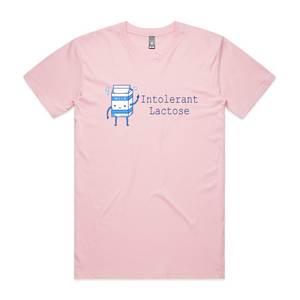 Intolerant Lactose Tee by Lonely Kids Club. All clothing from our T-shirts to our shorts and hoodies are ethically made, and printed packed and shipped from Sydney.