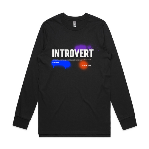 Introvert Tee by Lonely Kids Club. All clothing from our T-shirts to our shorts and hoodies are ethically made, and printed packed and shipped from Sydney.