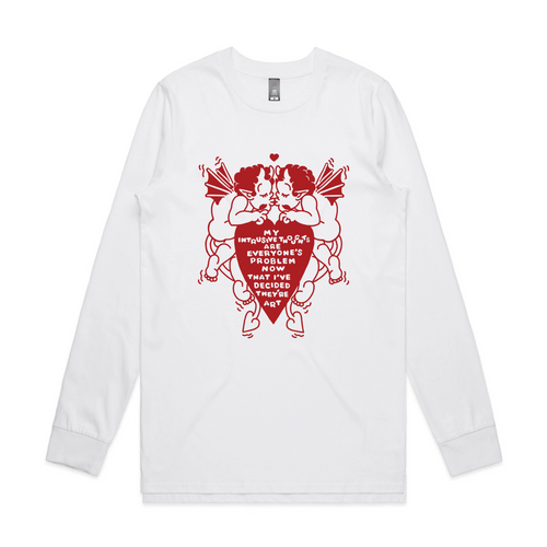 Intrusive Thoughts Tee by Lonely Kids Club. All clothing from our T-shirts to our shorts and hoodies are ethically made, and printed packed and shipped from Sydney.