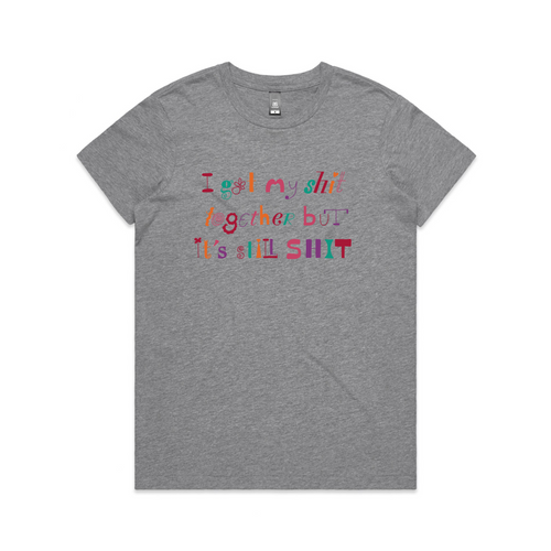 It's Still Shit Tee by Lonely Kids Club. All clothing from our T-shirts to our shorts and hoodies are ethically made, and printed packed and shipped from Sydney.