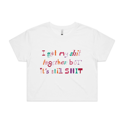 It's Still Shit Tee by Lonely Kids Club. All clothing from our T-shirts to our shorts and hoodies are ethically made, and printed packed and shipped from Sydney.