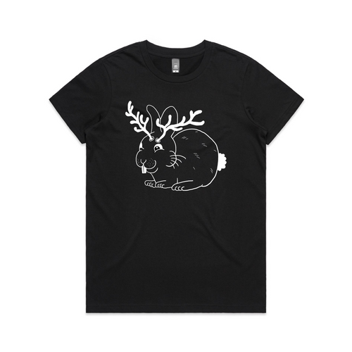 Jackalope Tee by Lonely Kids Club. All clothing from our T-shirts to our shorts and hoodies are ethically made, and printed packed and shipped from Sydney.