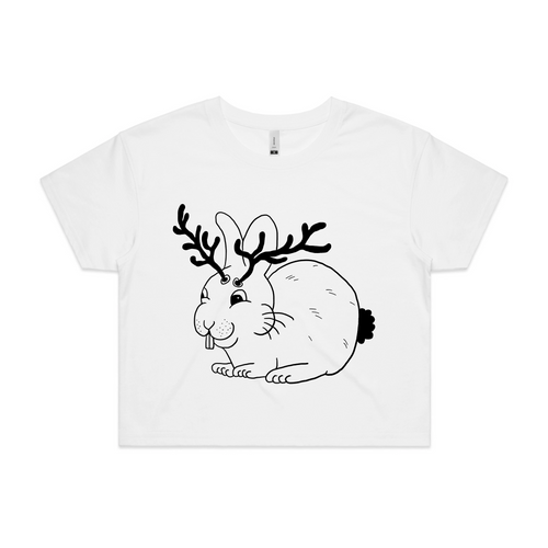 Jackalope Tee by Lonely Kids Club. All clothing from our T-shirts to our shorts and hoodies are ethically made, and printed packed and shipped from Sydney.