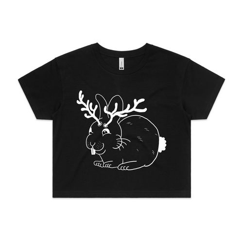Jackalope Tee by Lonely Kids Club. All clothing from our T-shirts to our shorts and hoodies are ethically made, and printed packed and shipped from Sydney.