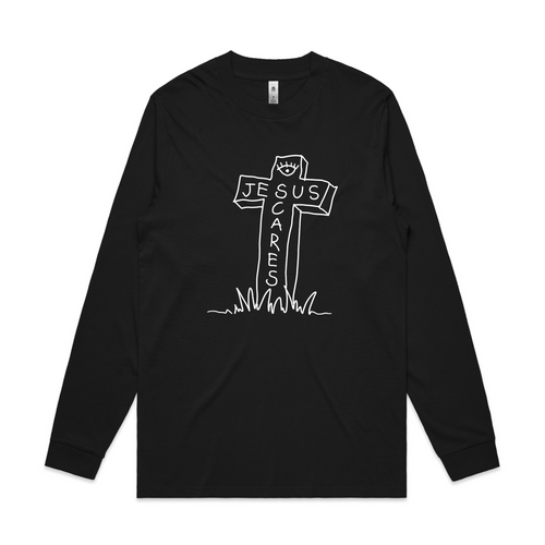Jesus Scares Tee by Lonely Kids Club. All clothing from our T-shirts to our shorts and hoodies are ethically made, and printed packed and shipped from Sydney.