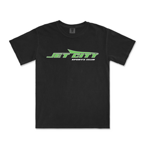 Jet City Sports Club Vintage Tee by Lonely Kids Club. All clothing from our T-shirts to our shorts and hoodies are ethically made, and printed packed and shipped from Sydney.
