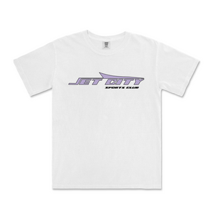 Jet City Sports Club Vintage Tee by Lonely Kids Club. All clothing from our T-shirts to our shorts and hoodies are ethically made, and printed packed and shipped from Sydney.