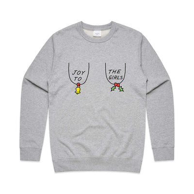 Joy To The Girls Jumper by Lonely Kids Club. All clothing from our T-shirts to our shorts and hoodies are ethically made, and printed packed and shipped from Sydney.