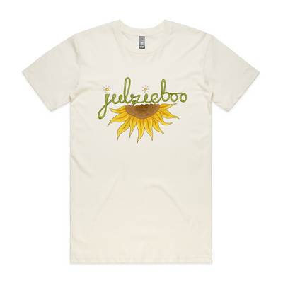 Julzieboo Sunflower Tee by Lonely Kids Club. All clothing from our T-shirts to our shorts and hoodies are ethically made, and printed packed and shipped from Sydney.