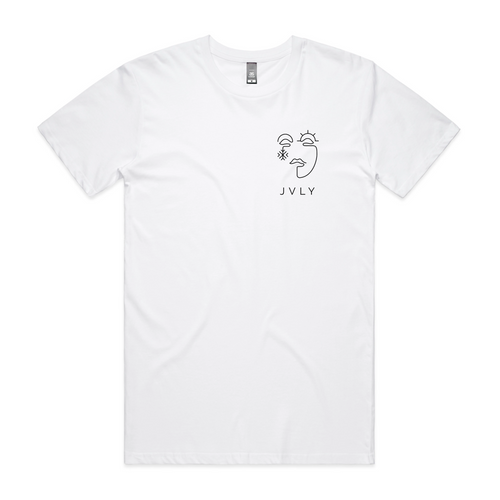JVLY Logo Tee by Lonely Kids Club. All clothing from our T-shirts to our shorts and hoodies are ethically made, and printed packed and shipped from Sydney.