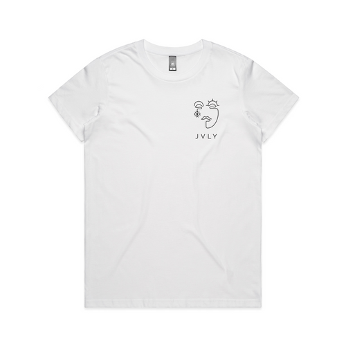 JVLY Logo Tee by Lonely Kids Club. All clothing from our T-shirts to our shorts and hoodies are ethically made, and printed packed and shipped from Sydney.