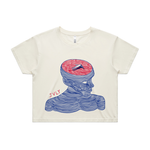 JVLY Swim Tee by Lonely Kids Club. All clothing from our T-shirts to our shorts and hoodies are ethically made, and printed packed and shipped from Sydney.