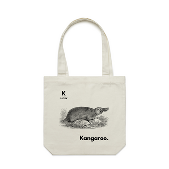 K Is For Kangaroo Tote
