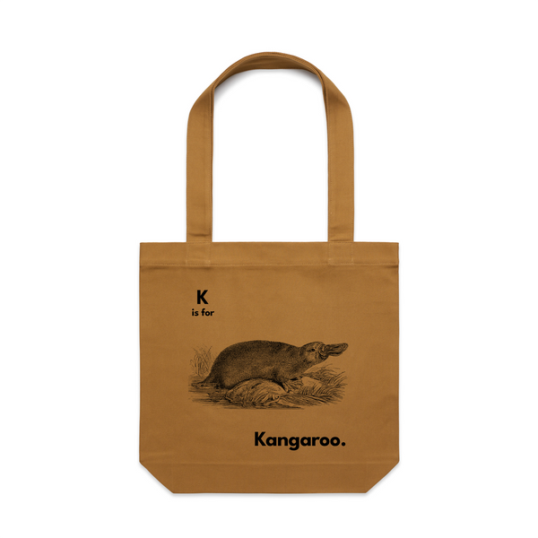 K Is For Kangaroo Tote