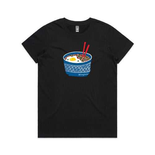 Kampua Mee Tee by Lonely Kids Club. All clothing from our T-shirts to our shorts and hoodies are ethically made, and printed packed and shipped from Sydney.