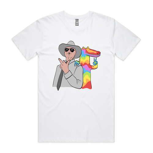 Katter & Krok Tee by Lonely Kids Club. All clothing from our T-shirts to our shorts and hoodies are ethically made, and printed packed and shipped from Sydney.