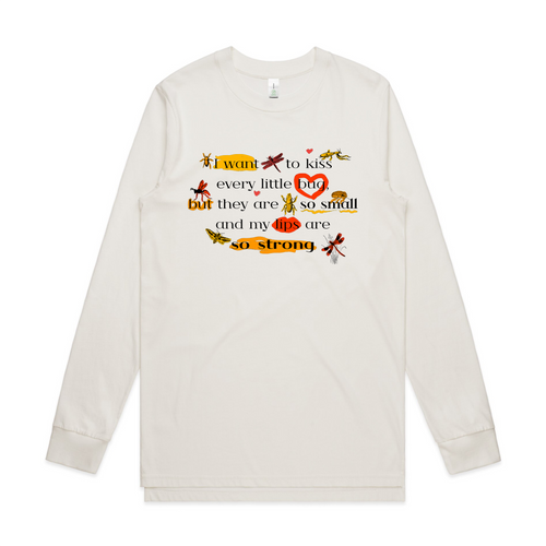 Kiss Bugs Tee by Lonely Kids Club. All clothing from our T-shirts to our shorts and hoodies are ethically made, and printed packed and shipped from Sydney.