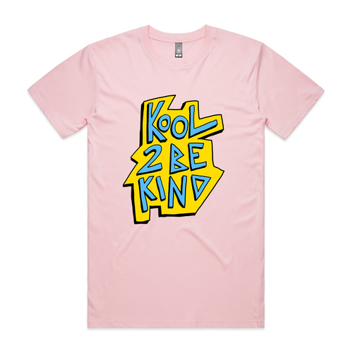 Kool 2 Be Kind Tee by Lonely Kids Club. All clothing from our T-shirts to our shorts and hoodies are ethically made, and printed packed and shipped from Sydney.