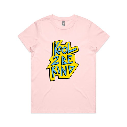 Kool 2 Be Kind Tee by Lonely Kids Club. All clothing from our T-shirts to our shorts and hoodies are ethically made, and printed packed and shipped from Sydney.