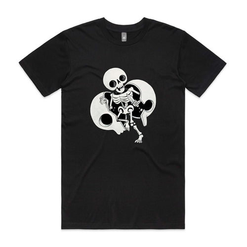 Little Death Tee by Lonely Kids Club. All clothing from our T-shirts to our shorts and hoodies are ethically made, and printed packed and shipped from Sydney.