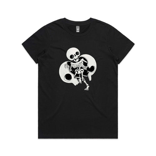 Little Death Tee by Lonely Kids Club. All clothing from our T-shirts to our shorts and hoodies are ethically made, and printed packed and shipped from Sydney.