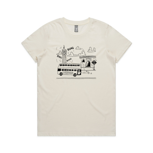 LKC In London Tee by Lonely Kids Club. All clothing from our T-shirts to our shorts and hoodies are ethically made, and printed packed and shipped from Sydney.