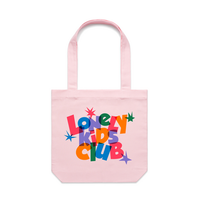 LKC Stars Tote by Lonely Kids Club. All clothing from our T-shirts to our shorts and hoodies are ethically made, and printed packed and shipped from Sydney.