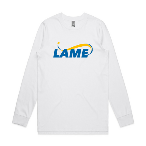 Lame Tee by Lonely Kids Club. All clothing from our T-shirts to our shorts and hoodies are ethically made, and printed packed and shipped from Sydney.