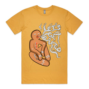 Lets Get Baked Tee by Lonely Kids Club. All clothing from our T-shirts to our shorts and hoodies are ethically made, and printed packed and shipped from Sydney.