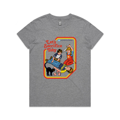 Let's Sacrifice Toby Tee by Lonely Kids Club. All clothing from our T-shirts to our shorts and hoodies are ethically made, and printed packed and shipped from Sydney.