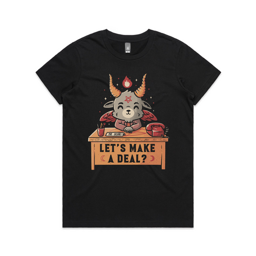 Let's Make A Deal Tee by Lonely Kids Club. All clothing from our T-shirts to our shorts and hoodies are ethically made, and printed packed and shipped from Sydney.
