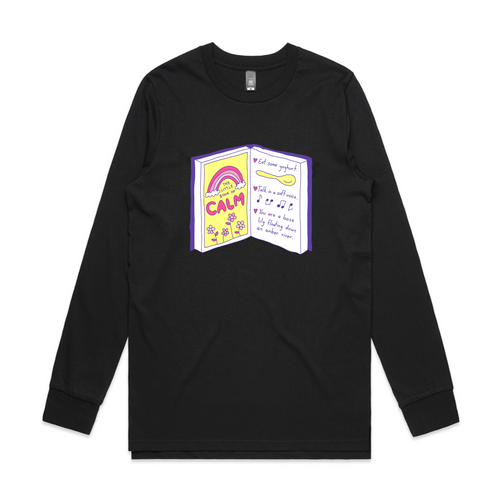 Little Book Of Calm Tee by Lonely Kids Club. All clothing from our T-shirts to our shorts and hoodies are ethically made, and printed packed and shipped from Sydney.