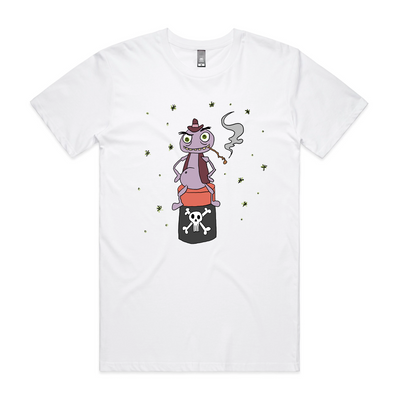 Louie The Fly Tee by Lonely Kids Club. All clothing from our T-shirts to our shorts and hoodies are ethically made, and printed packed and shipped from Sydney.