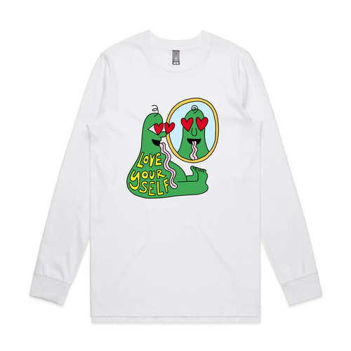 Love Yourself Tee by Lonely Kids Club. All clothing from our T-shirts to our shorts and hoodies are ethically made, and printed packed and shipped from Sydney.