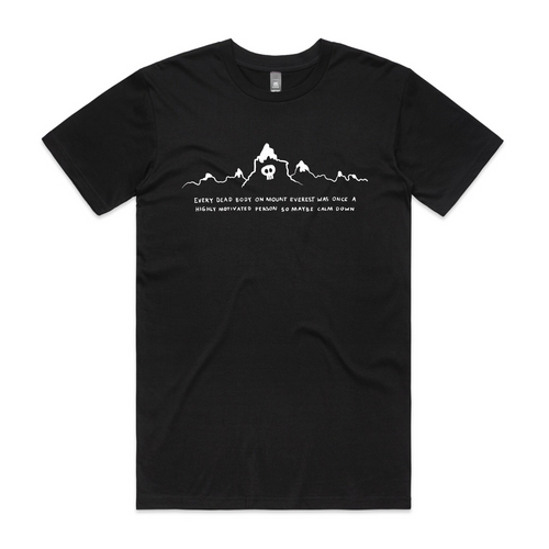 Mount Everest Tee by Lonely Kids Club. All clothing from our T-shirts to our shorts and hoodies are ethically made, and printed packed and shipped from Sydney.