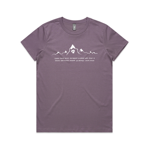 Mount Everest Tee by Lonely Kids Club. All clothing from our T-shirts to our shorts and hoodies are ethically made, and printed packed and shipped from Sydney.