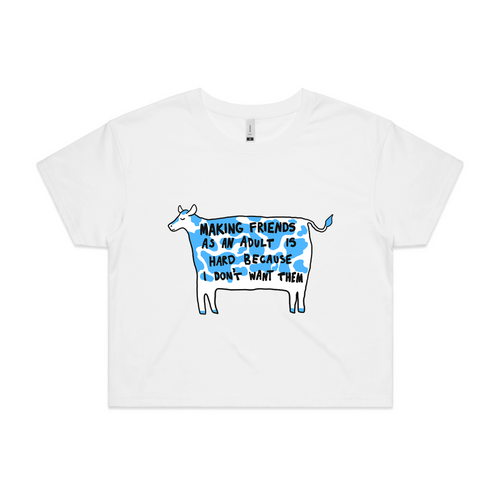 Making Friends Tee by Lonely Kids Club. All clothing from our T-shirts to our shorts and hoodies are ethically made, and printed packed and shipped from Sydney.