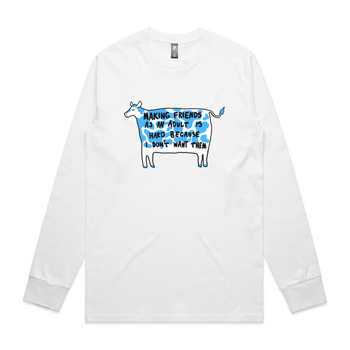 Making Friends Tee by Lonely Kids Club. All clothing from our T-shirts to our shorts and hoodies are ethically made, and printed packed and shipped from Sydney.