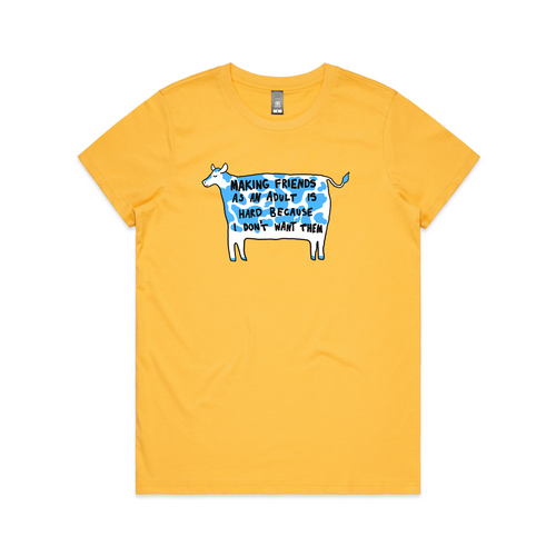 Making Friends Tee by Lonely Kids Club. All clothing from our T-shirts to our shorts and hoodies are ethically made, and printed packed and shipped from Sydney.