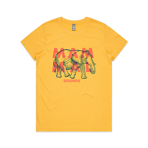 Mammal Sounds Elephant Tee by Lonely Kids Club. All clothing from our T-shirts to our shorts and hoodies are ethically made, and printed packed and shipped from Sydney.