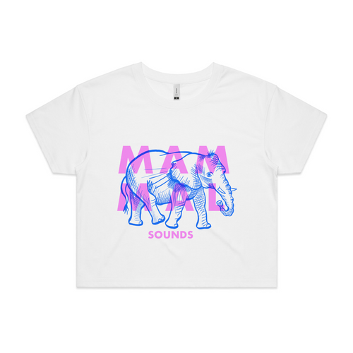 Mammal Sounds Elephant Tee by Lonely Kids Club. All clothing from our T-shirts to our shorts and hoodies are ethically made, and printed packed and shipped from Sydney.