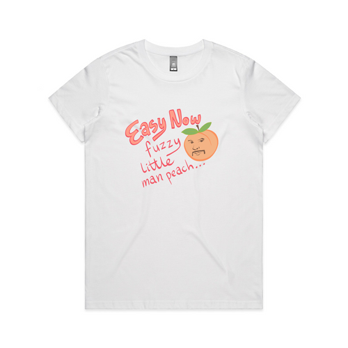 Man Peach Tee by Lonely Kids Club. All clothing from our T-shirts to our shorts and hoodies are ethically made, and printed packed and shipped from Sydney.