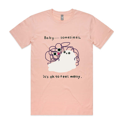 Messy Seal Tee by Lonely Kids Club. All clothing from our T-shirts to our shorts and hoodies are ethically made, and printed packed and shipped from Sydney.