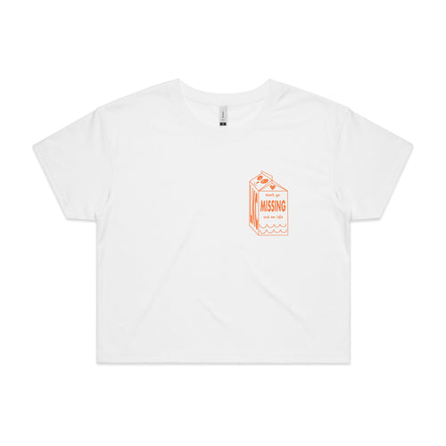Milk Carton Tee by Lonely Kids Club. All clothing from our T-shirts to our shorts and hoodies are ethically made, and printed packed and shipped from Sydney.